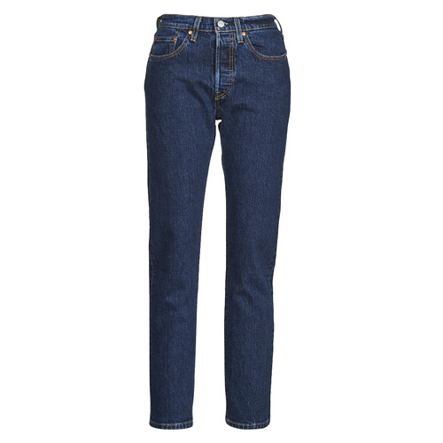 Vêtements Femme Jeans boyfriend Levi's 501 CROP Bleu