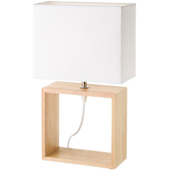 Maison & Déco Lampes à poser Unimasa Lampe de table carré esprit scandinave Beige