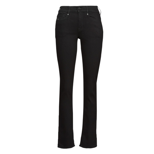 Vêtements Femme Jeans droit G-Star Raw NOXER STRAIGHT Noir