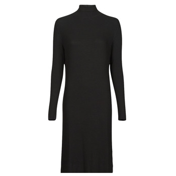 Vêtements Femme Robes longues G-Star Raw RIB MOCK SLIM DRESS Noir