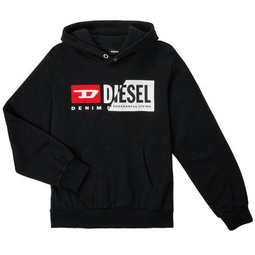 Vêtements Enfant Sweats Diesel SGIRKHOODCUTYX OVER Noir