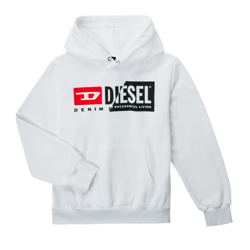 Vêtements Enfant Sweats Diesel SGIRKHOODCUTYX OVER Blanc