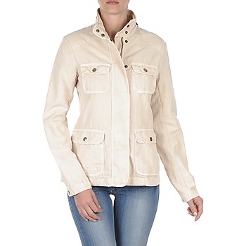 Vêtements Femme Blousons Gant COTTON LINEN 4PKT JACKET CrÃ¨me