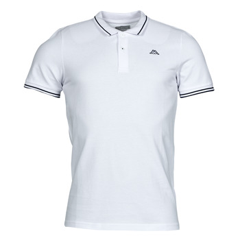 Vêtements Homme Polos manches courtes Kappa EZIO Blanc / Bleu