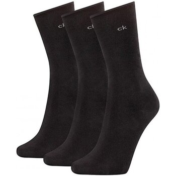 Sous-vêtements Femme Chaussettes Calvin Klein Jeans Chaussettes Femme ROLL Noir