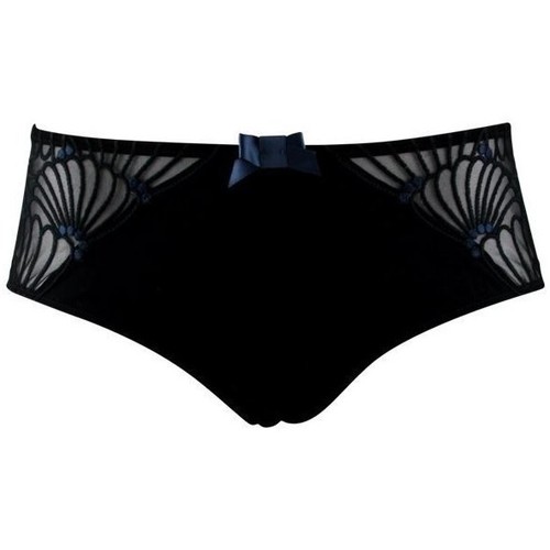 Sous-vêtements Femme Shorties & boxers Lou PARIS Shorty Femme Microfibre BLOOM Noir Noir