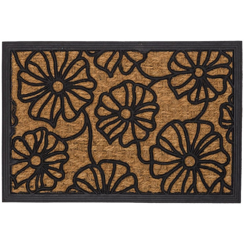 Maison & Déco Tapis Unimasa Essuie-pieds FLOWERS PANAMA 60 cm Beige