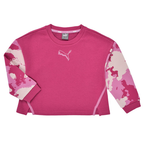 Vêtements Fille Sweats Puma ALPHA CREW Rose