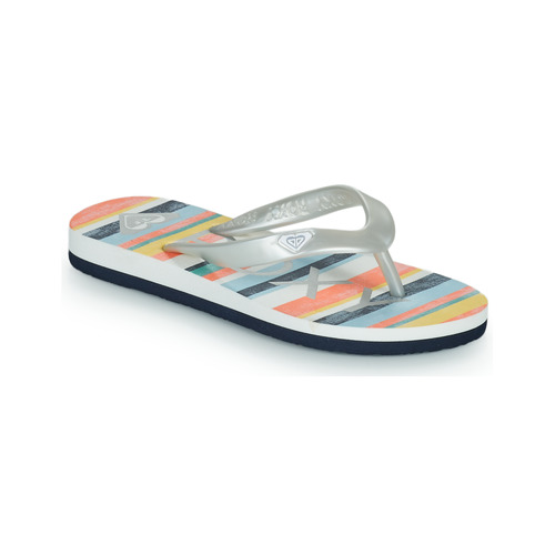 Chaussures Fille Tongs Roxy RG TAHITI VII Blanc / Multicolore