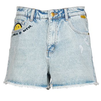 Vêtements Femme Shorts / Bermudas Desigual DENIM_CAT SMILE Bleu Clair