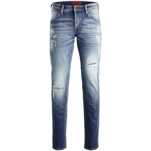 Vêtements Homme Jeans Jack & Jones 12185918 GLENN-BLUE DENIM Bleu