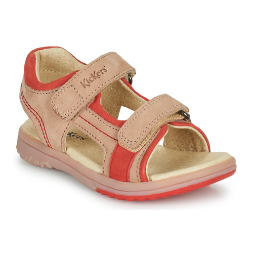 Chaussures Fille Sandales et Nu-pieds Kickers PLATINO Rose