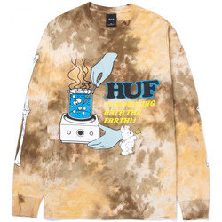 Vêtements Homme T-shirts & Polos Huf T-shirt mess tiedye ls Marron