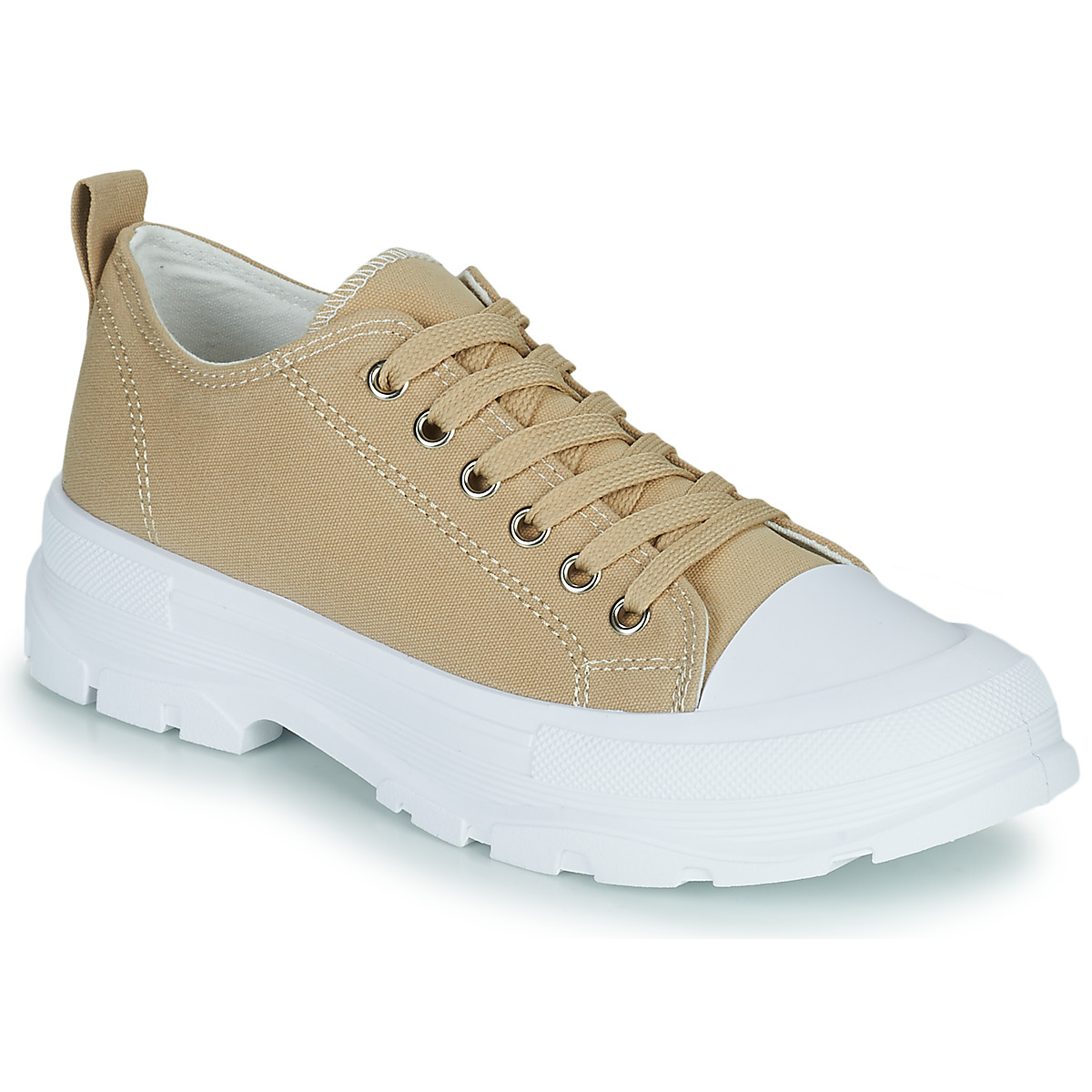 Chaussures Femme Baskets basses Moony Mood BONITA Beige