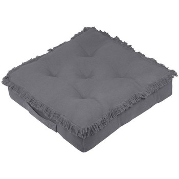 Maison & Déco Coussins Stof Coussin de sol Franges en coton Uni Gris