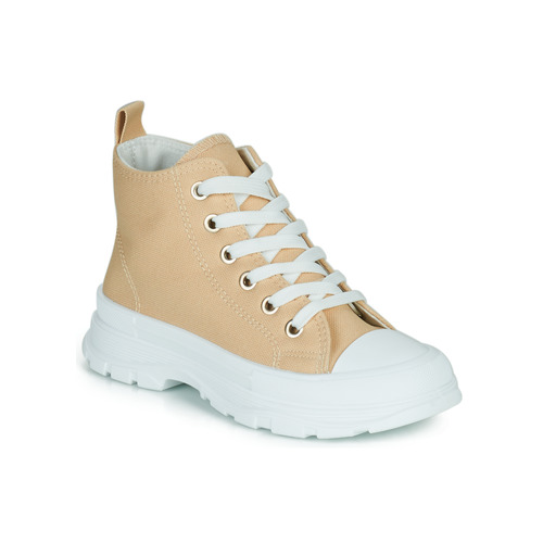 Chaussures Fille Baskets montantes Citrouille et Compagnie MODETTE Beige