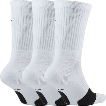 Sous-vêtements Homme Chaussettes Nike Chaussettes Crew Basketball 3 Paires Blanc