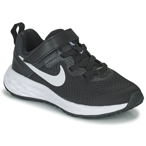 Chaussures Enfant Multisport Nike NIKE REVOLUTION 6 Noir / Blanc