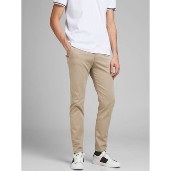 Vêtements Homme Pantalons Jack & Jones 12186479 MARCOJJ FRED-WHITE PEPPER Beige