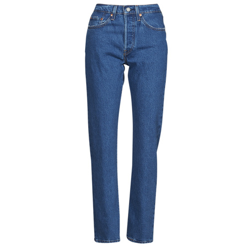 Vêtements Femme Jeans boyfriend Levi's 501 CROP Bleu