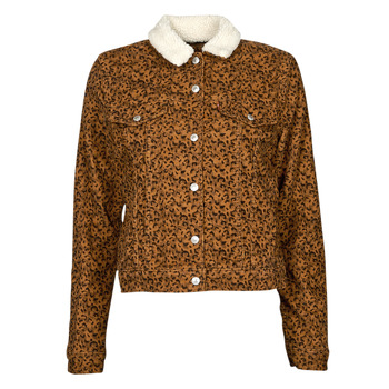 Vêtements Femme Vestes en jean Levi's WT-TRUCKER-SHERPA SCRATCHY LEOPARD GINGER