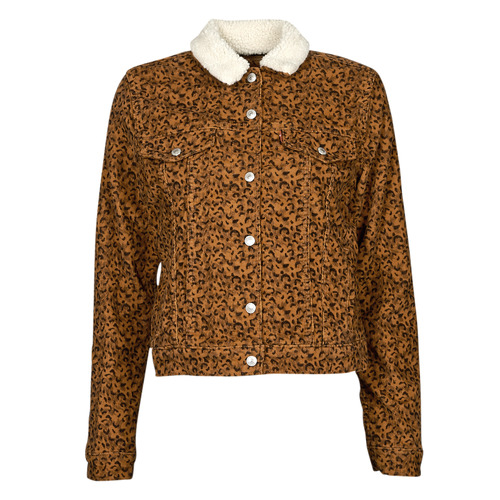 Vêtements Femme Vestes en jean Levi's WT-TRUCKER-SHERPA SCRATCHY LEOPARD GINGER