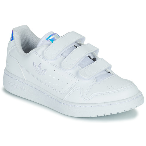 Chaussures Fille Baskets basses adidas Originals NY 90  CF C Blanc / Iridescent