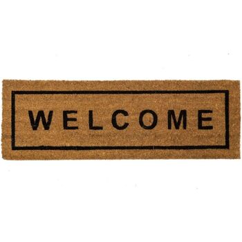 Maison & Déco Tapis Unimasa Paillasson en Fibres de Coco WELCOME 75 cm Marron