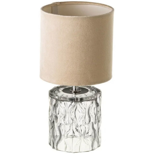 Maison & Déco Lampes à poser Unimasa Lampe en verre 28 cm Beige