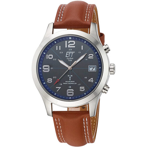 Montres & Bijoux Homme Montres Analogiques Ett Eco Tech Time Ett  Egs EGS-11486-32L, Quartz, 41mm, 5ATM Argenté