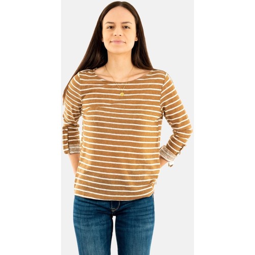 Vêtements Femme T-shirts manches longues Only 15251788 Beige