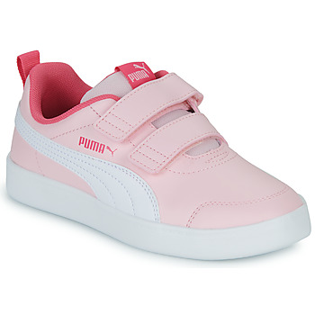 Chaussures Fille Baskets basses Puma COURTFLEX V2 V PS Rose / Blanc