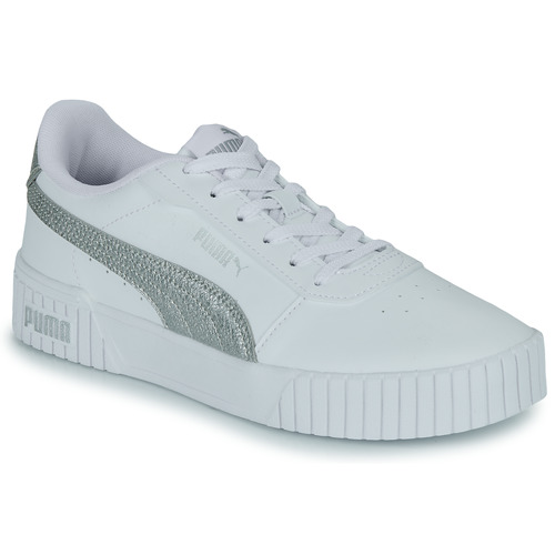 Chaussures Femme Baskets basses Puma CARINA 2.0 DISTRESSED Blanc / Gris