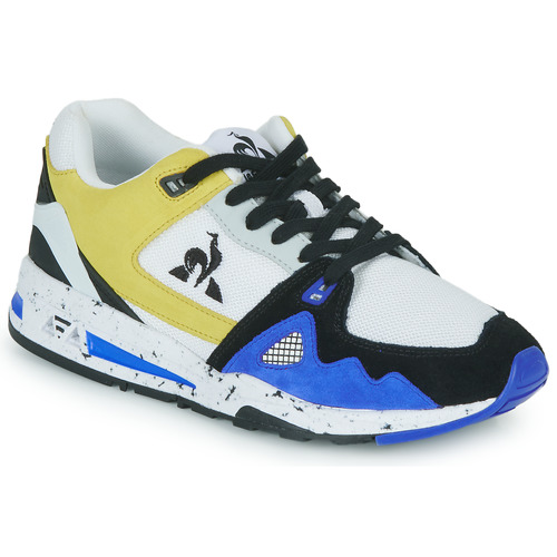 Chaussures Homme Baskets basses Le Coq Sportif LCS R1000 NINETIES Blanc / Marine / Jaune