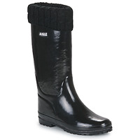 Chaussures Femme Bottes de pluie Aigle ELIOSA WINTER Noir