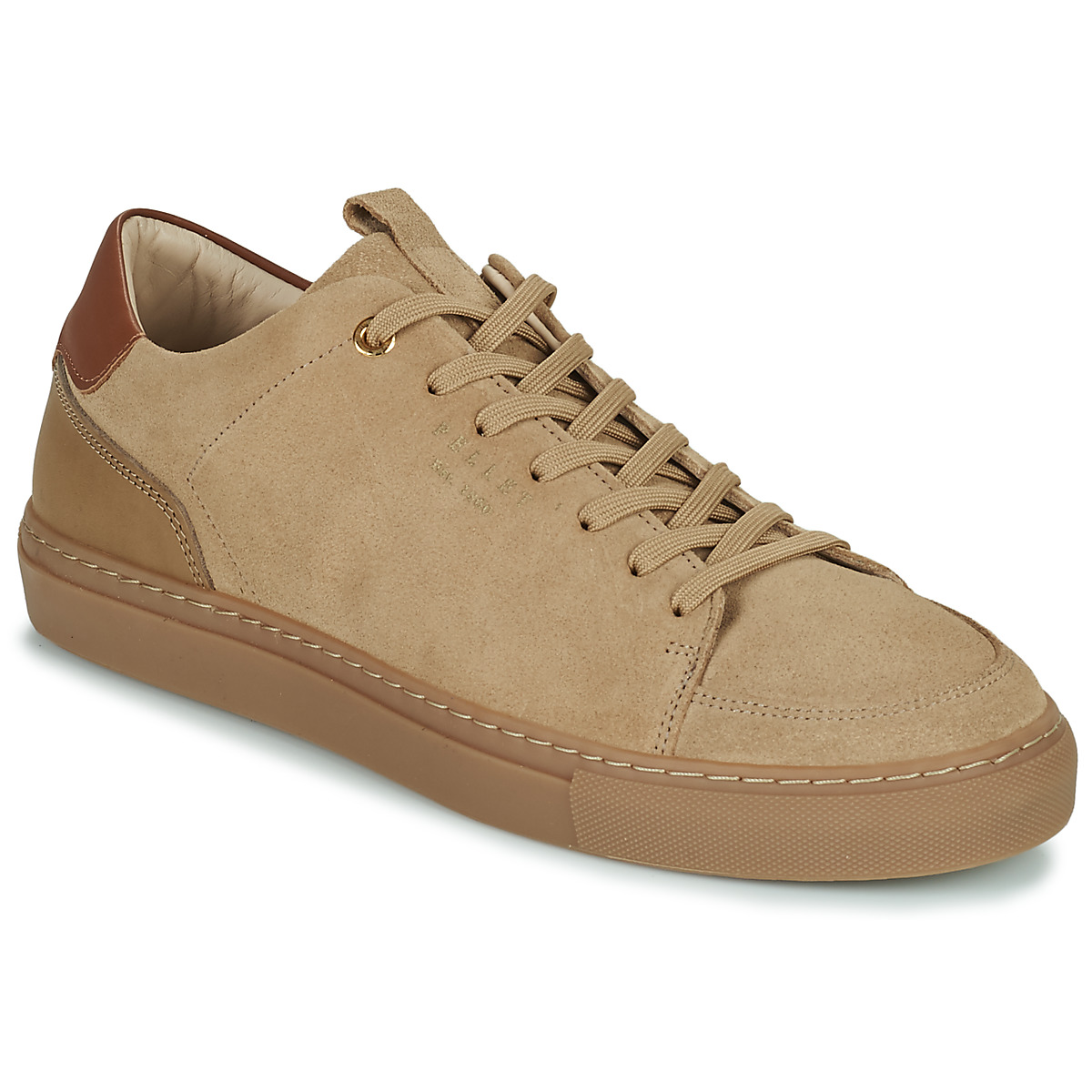 Chaussures Homme Baskets basses Pellet SIMON VELOURS CAMEL