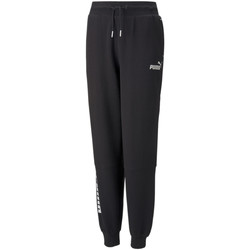 Vêtements Fille Pantalons de survêtement Puma Pantalon Power Colorblock Noir