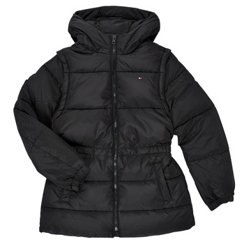 Vêtements Fille Doudounes Tommy Hilfiger KG0KG06690-BDS Noir