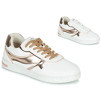 Chaussures Femme Baskets basses Geox D JAYSEN Blanc / Doré