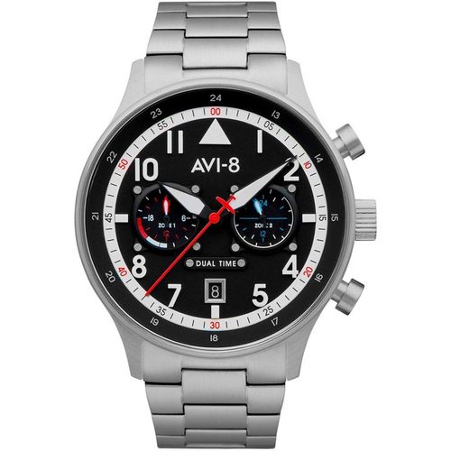 Montres & Bijoux Homme Montres Analogiques Avi-8 Avi AV-4088-11, Quartz, 44mm, 5ATM Argenté