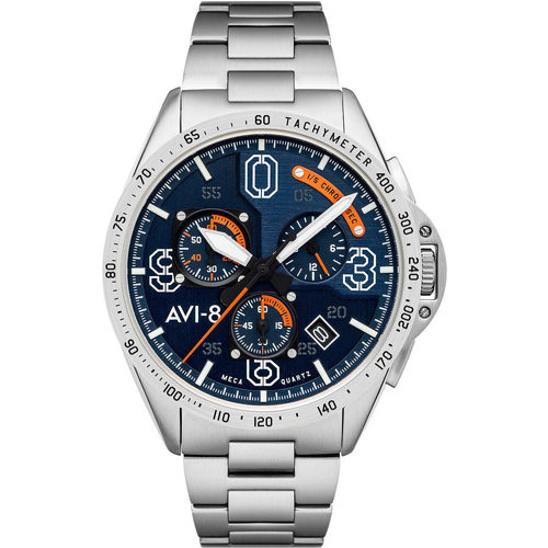 Montres & Bijoux Homme Montres Analogiques Avi-8 Avi AV-4077-22, Quartz, 43mm, 5ATM Argenté