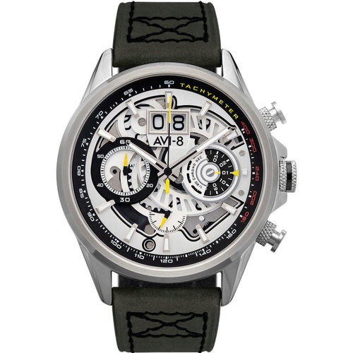 Montres & Bijoux Homme Montres Analogiques Avi-8 Avi AV-4065-01, Quartz, 45mm, 5ATM Argenté