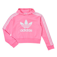 Vêtements Fille Sweats adidas Originals CROPPED HOODIE Rose