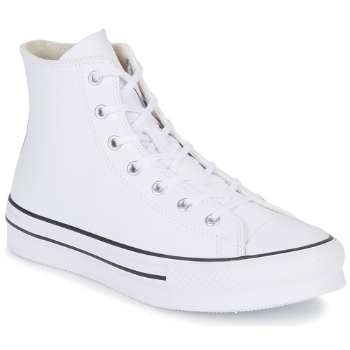 Chaussures Fille Baskets montantes Converse Chuck Taylor All Star Eva Lift Leather Foundation Hi Blanc