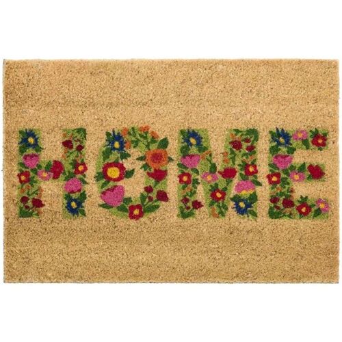 Maison & Déco Tapis Unimasa Paillasson Home floral 60 cm Beige