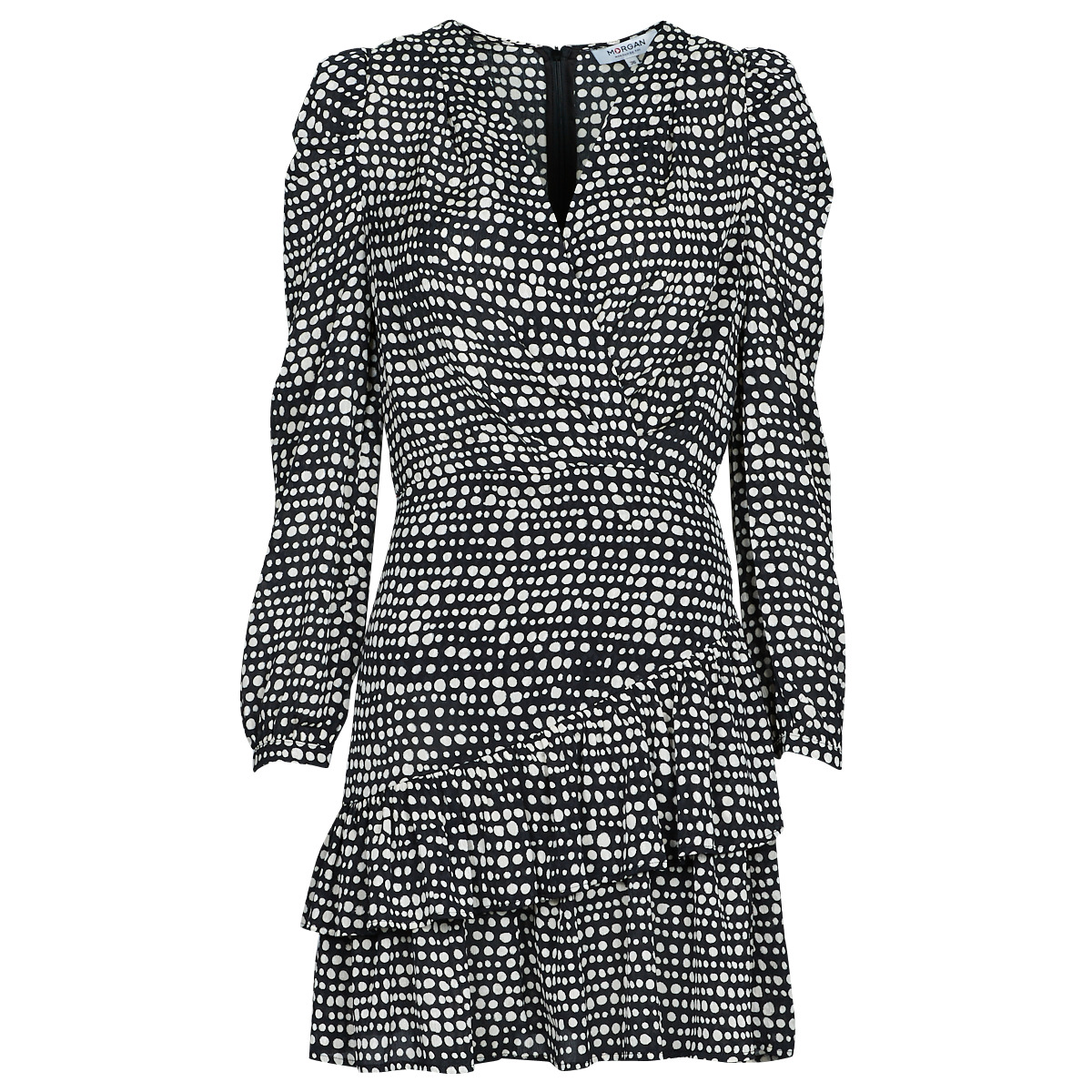 Vêtements Femme Robes courtes Morgan RDOTA Noir / Blanc