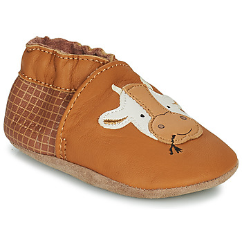 Chaussures Enfant Chaussons bébés Robeez FUNNY COW Camel