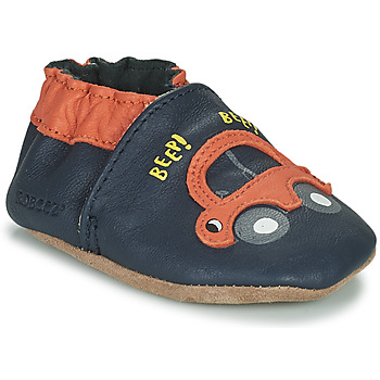 Chaussures Garçon Chaussons bébés Robeez BEEP BEEP Marine / Orange