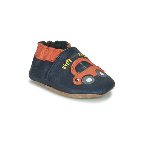 Chaussures Garçon Chaussons bébés Robeez BEEP BEEP Marine / Orange