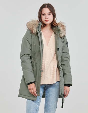 Vêtements Femme Parkas Only ONLIRIS FUR WINTER PARKA CC OTW Kaki